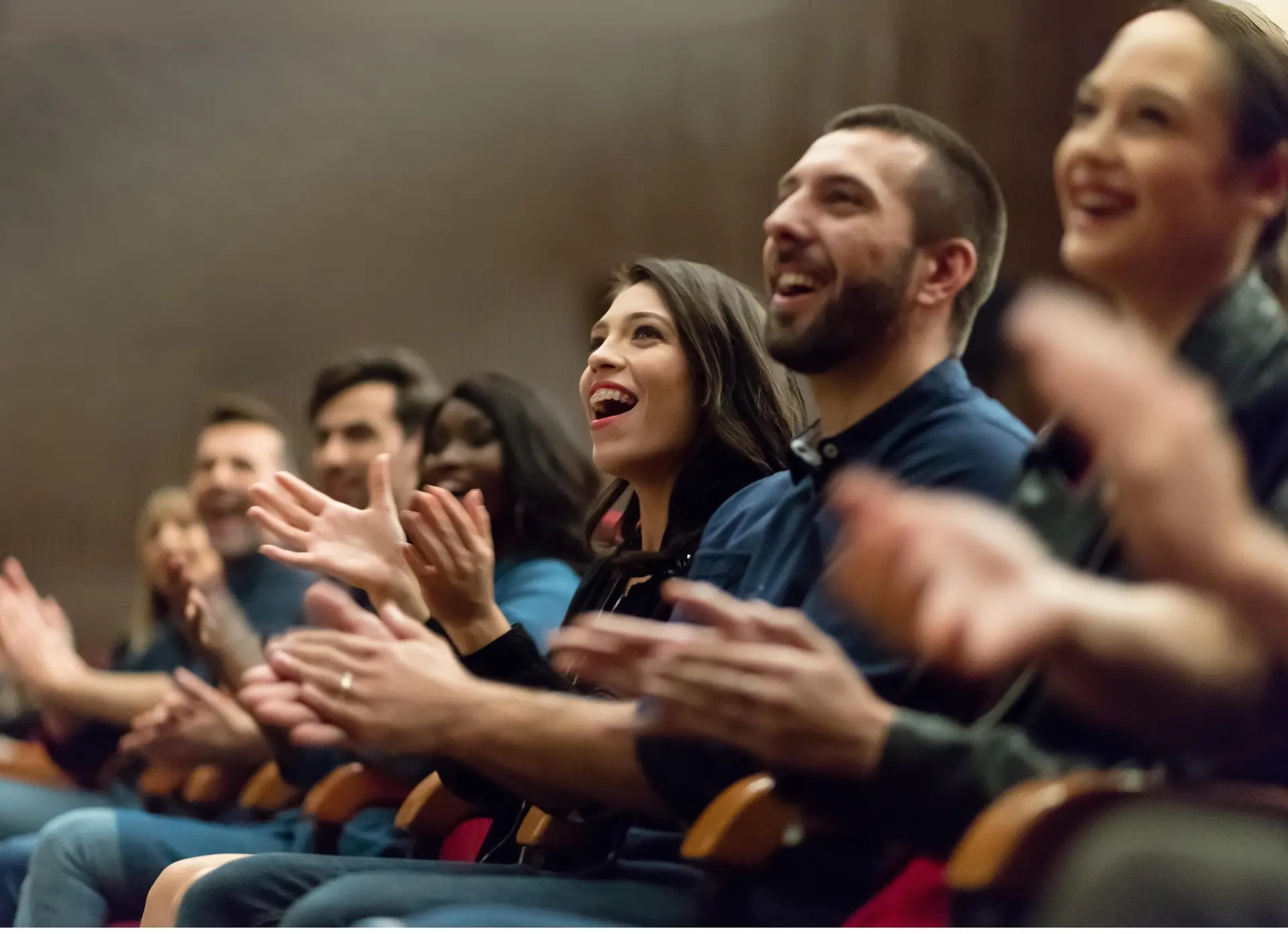 General Admission Audience cheering performance