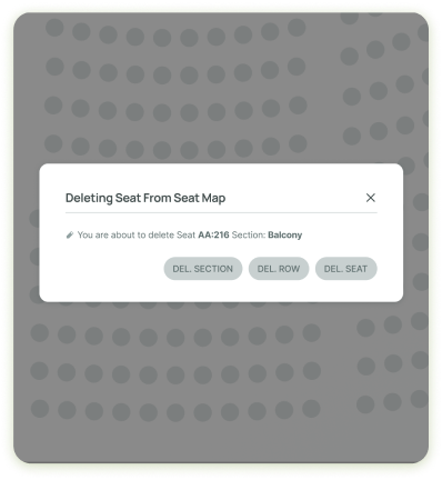 Quick seatmap error correction